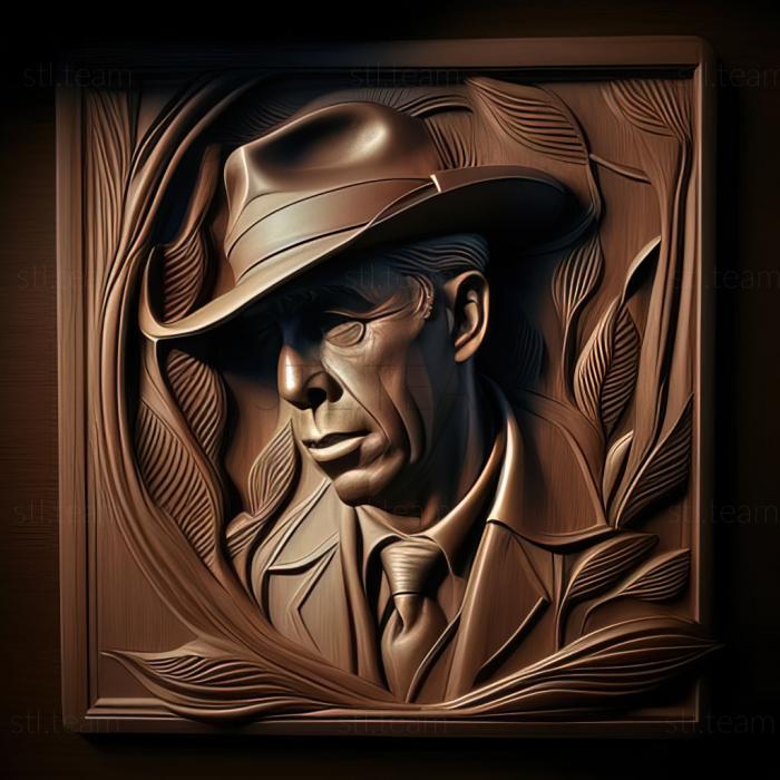 3D model Philip Marlowe Deep Sleep Humphrey Bogart (STL)